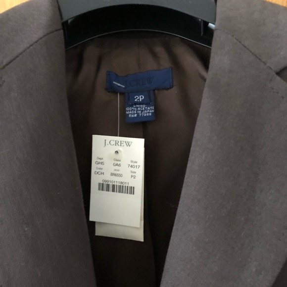 Brand new brown J Crew Blazer Jacket 2P - Picture 2 of 2